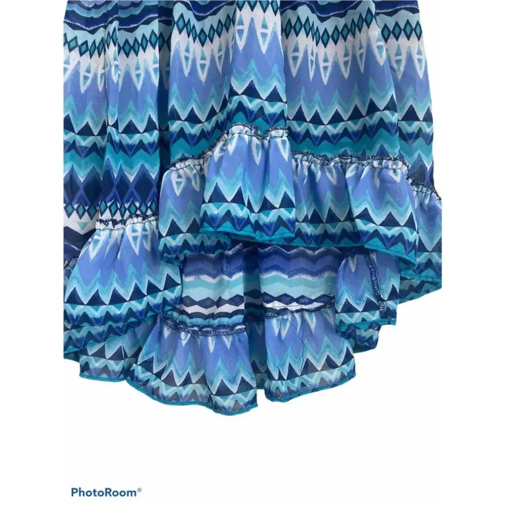 The Children's Place Blue High Low Skirt Small 5/6